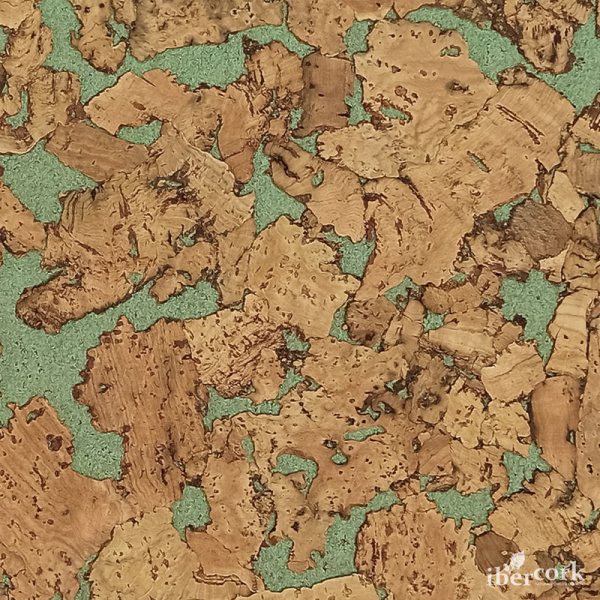 Пробковое настенное покрытие в пластинах EasyCork Кориа лима